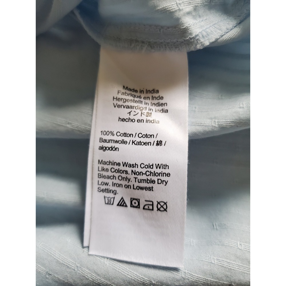 J. Crew Peasant Top Blue Long Sleeve Blousan Sleeve Embroidered Womens Small - Picture 5 of 11
